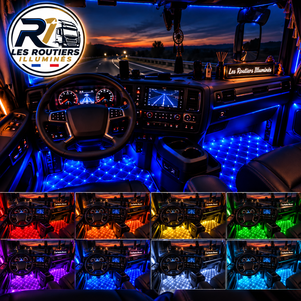 Éclairage LED d'ambiance pour sol - Camion et voiture