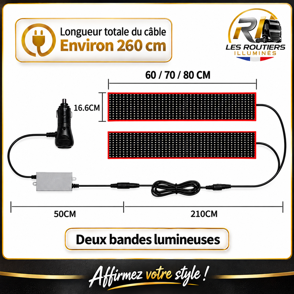 Bande LED Devil's Eye 24V - Éclairage Cabine Camion