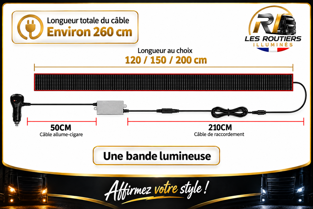 Bande LED Devil's Eye 24V - Éclairage Cabine Camion